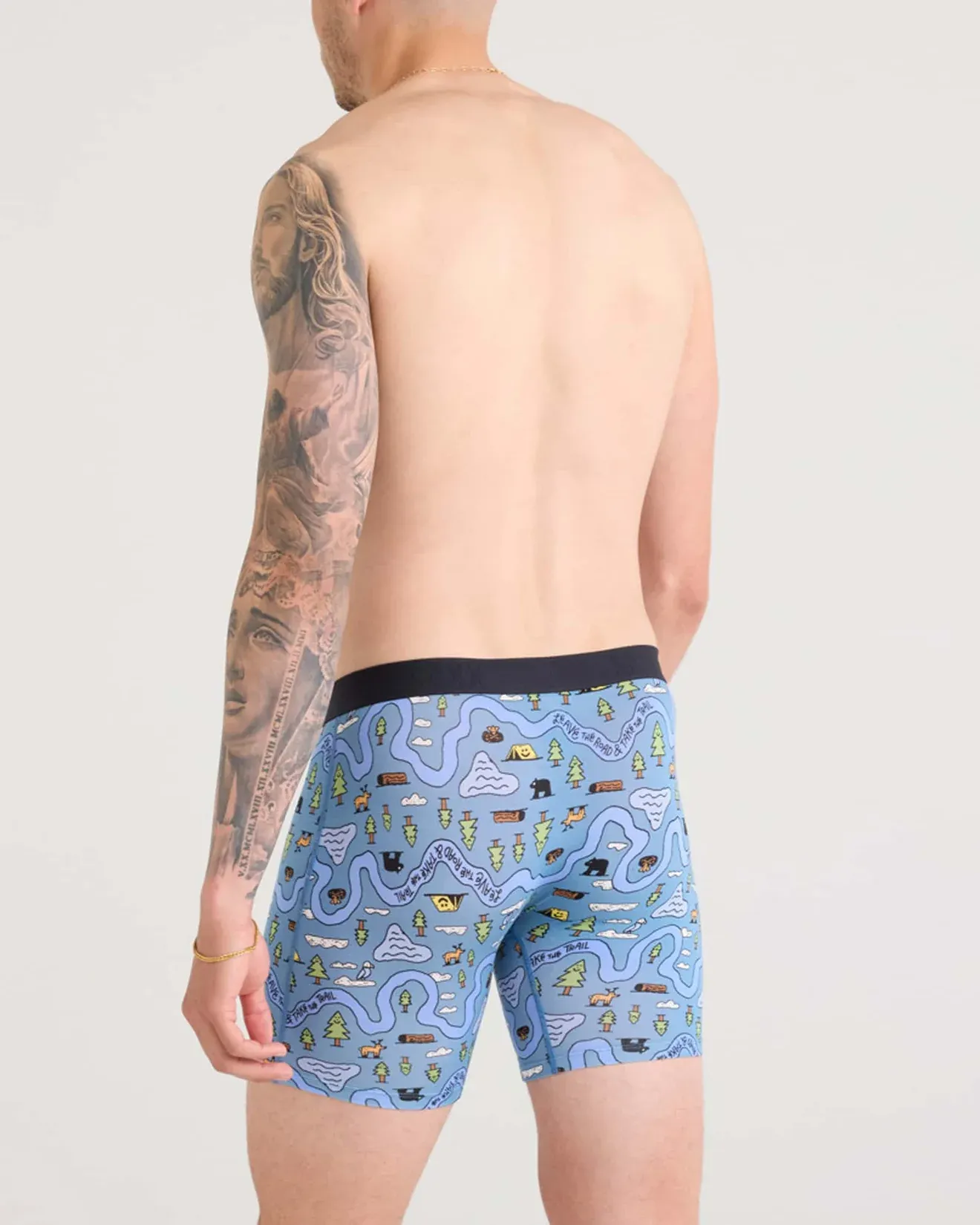 Saxx Vibe XTRA Underwear - Take The Trail-Slate
