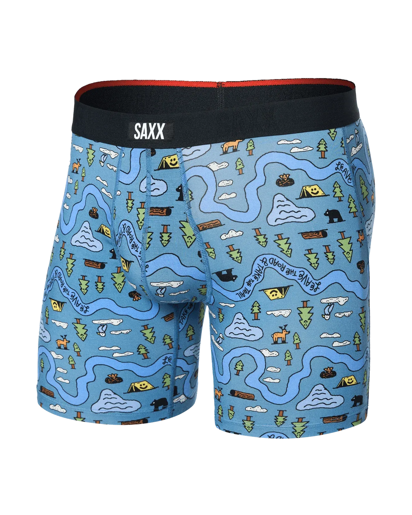 Saxx Vibe XTRA Underwear - Take The Trail-Slate