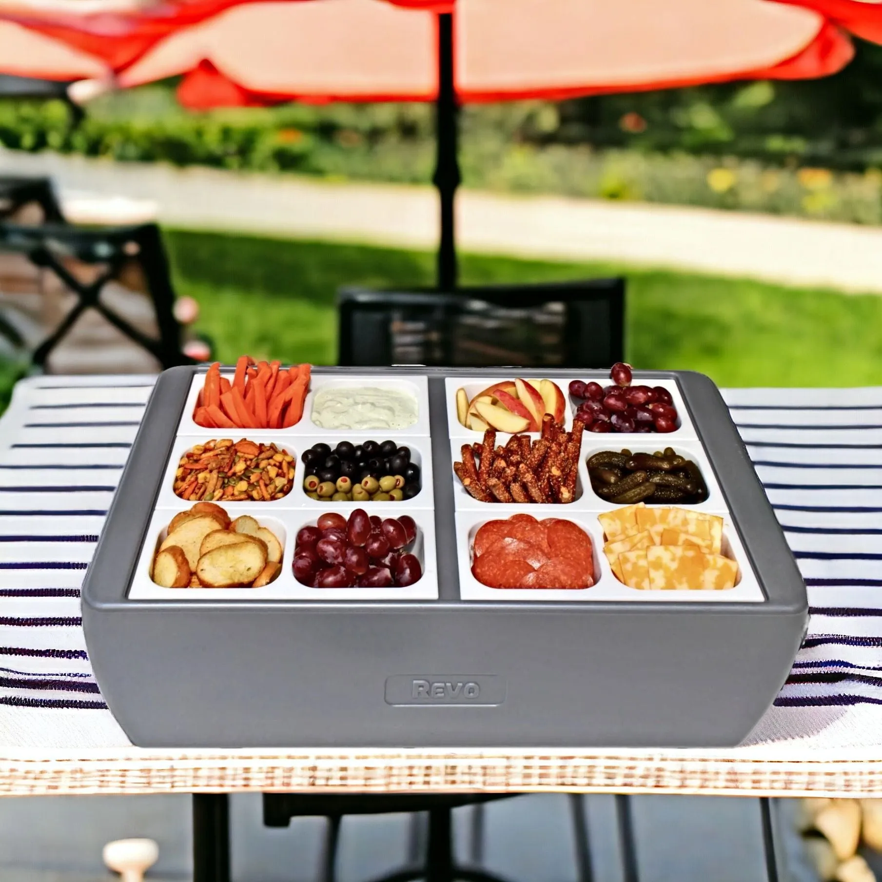 Set of Three Extra Condiment Trays for REVO Dubler Cooler