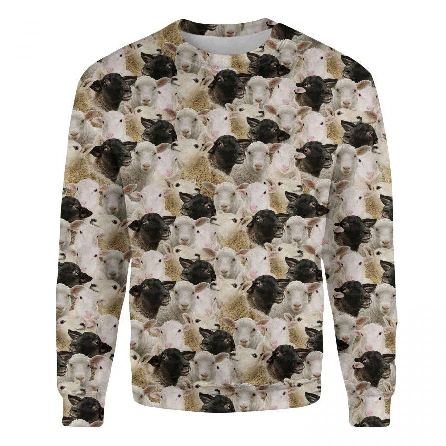 Sheep - Full Face - Premium Sweatshirt