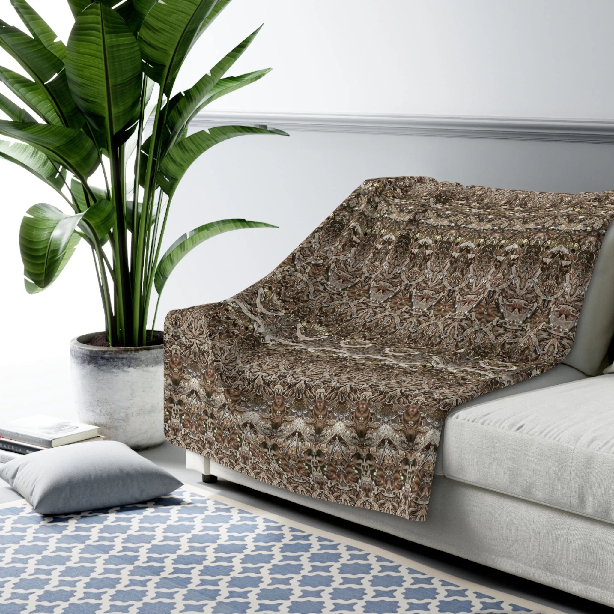 Sherpa Fleece Blanket (Samhain Dream Thaw 9 of 15 Novem ex Quindecim) RJSTHw2023 RJS