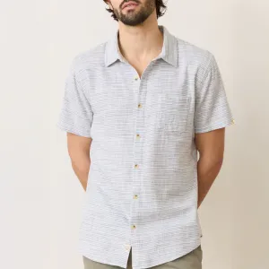 Short Sleeve Stretch Selvage Stripe Shirt