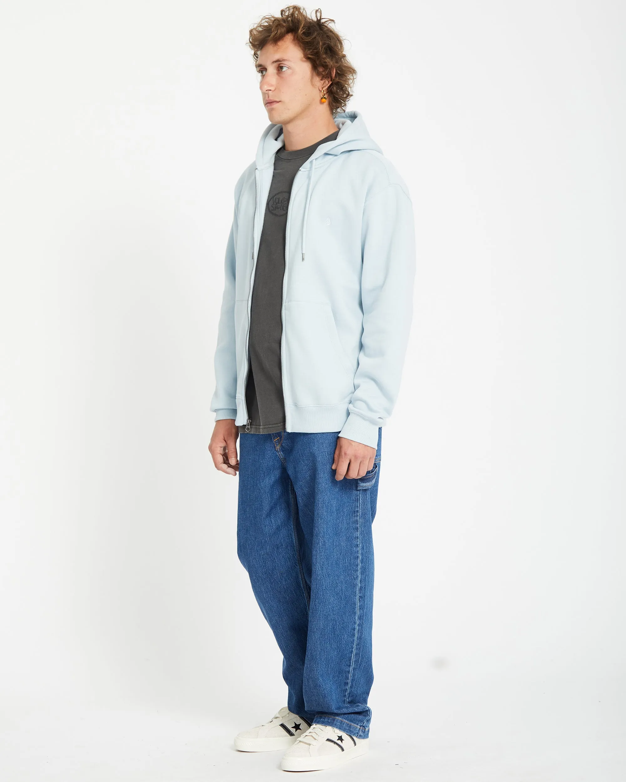 Single Stone Full Zip Hoodie - CAROLINA BLUE