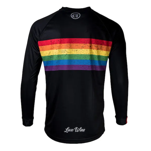 Single Track Collab re-cycle long sleeve MTB jersey.
