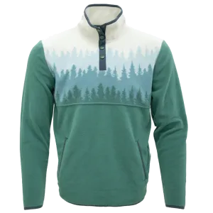 Ski Pine Cascade Ivory Fleece 1/4 Button