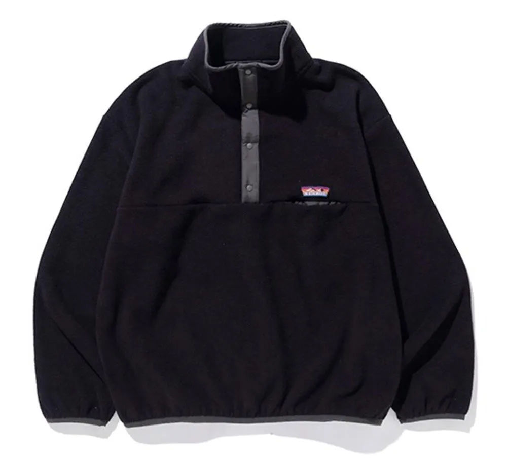 SNAP BUTTON FLEECE PULLOVER