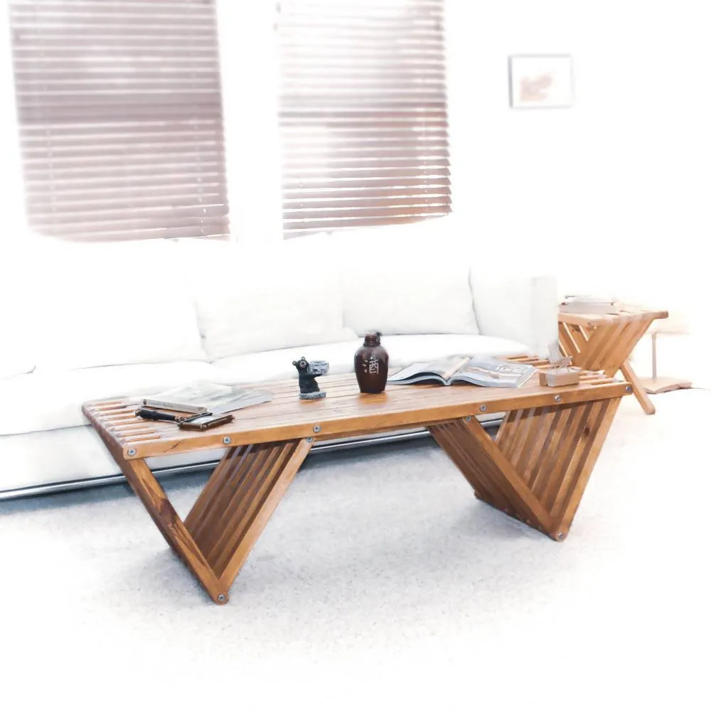Solid Wood Coffee Table 54" X 20"