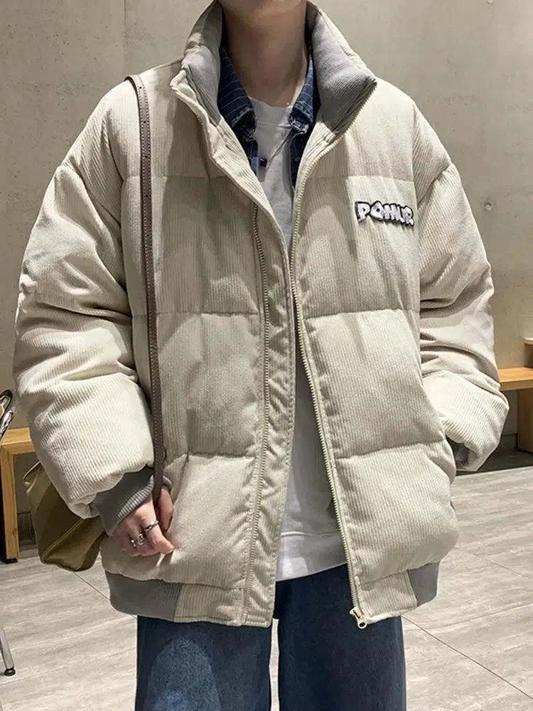 Stand Collar Corduroy Jacket