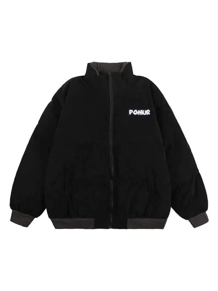 Stand Collar Corduroy Jacket