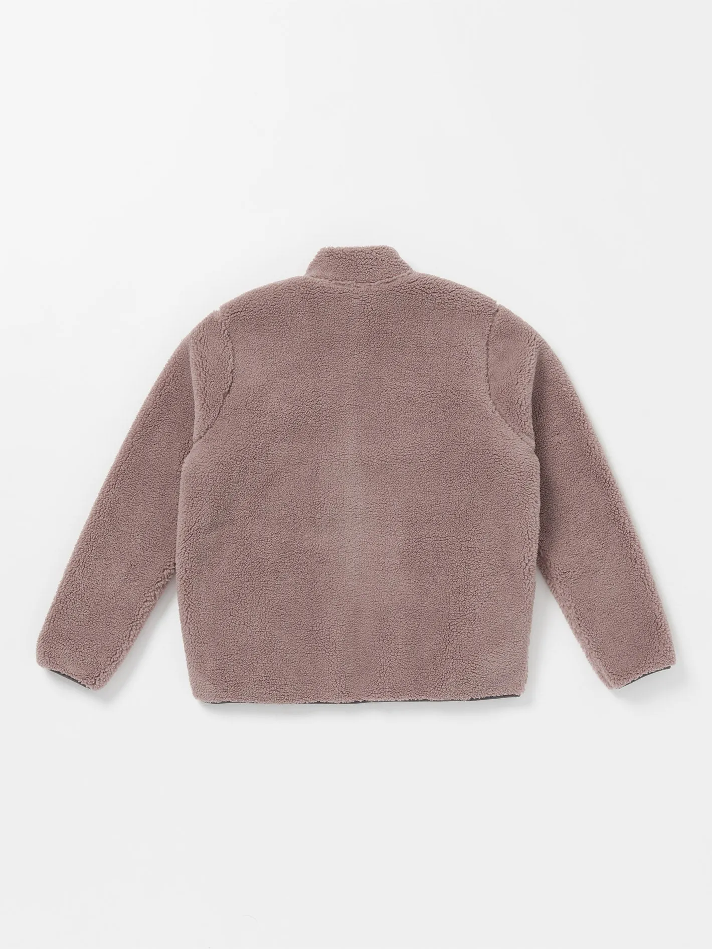 Storm Stone Zip Sherpa Sweatshirt - BORDEAUX BROWN