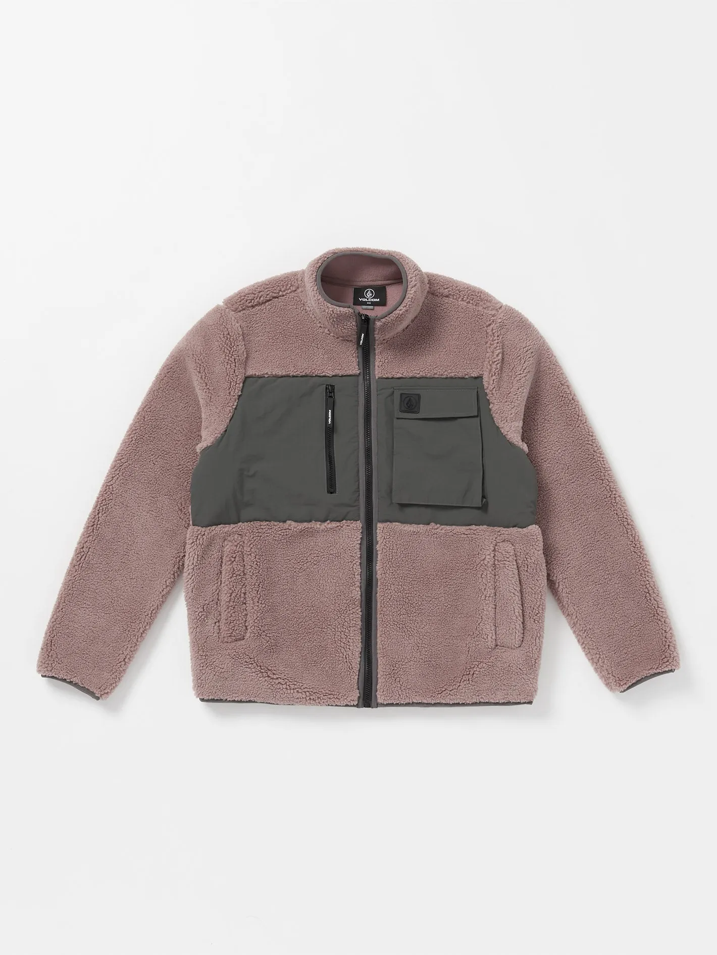 Storm Stone Zip Sherpa Sweatshirt - BORDEAUX BROWN