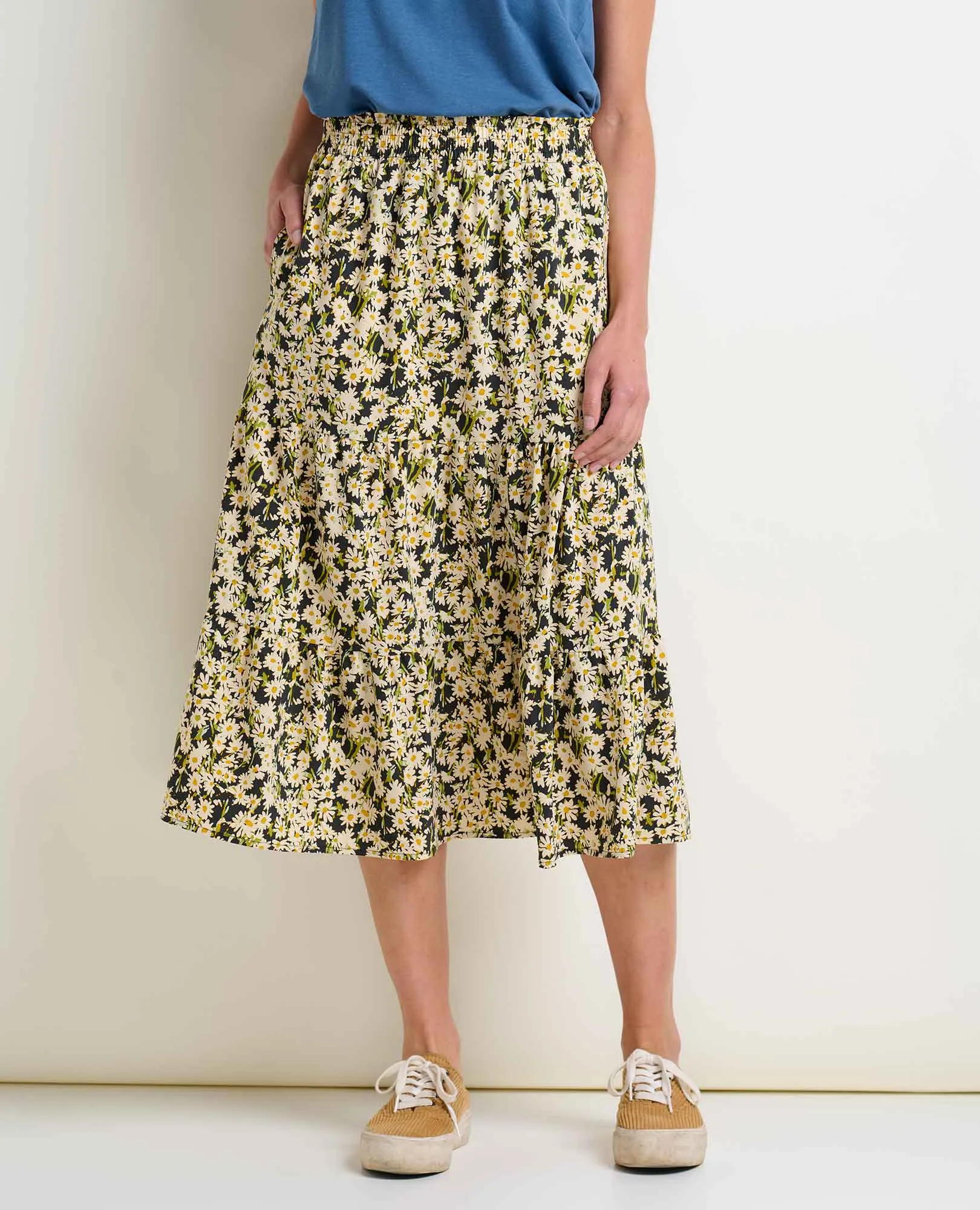 Sunkissed Tiered Midi Skirt