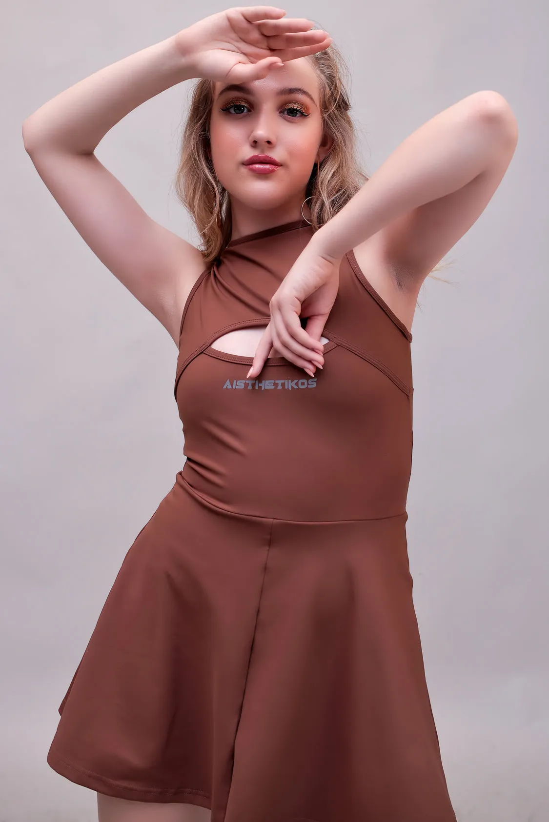 Swirl Tennis Skirt Dress for adventure and coffee run ( Lavender )