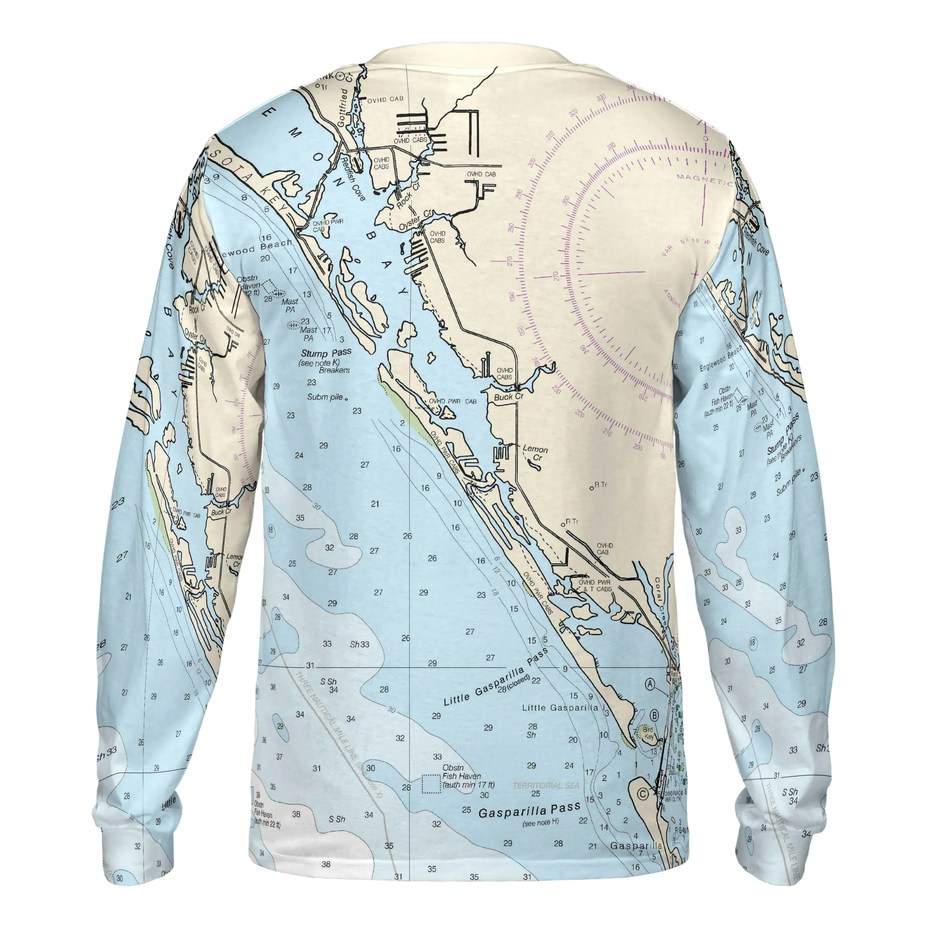 The Gasparilla Island to Stump Pass Long Sleeve Tee