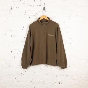 Timberland Weathergear 1/4 Zip Sweatshirt - Green - L