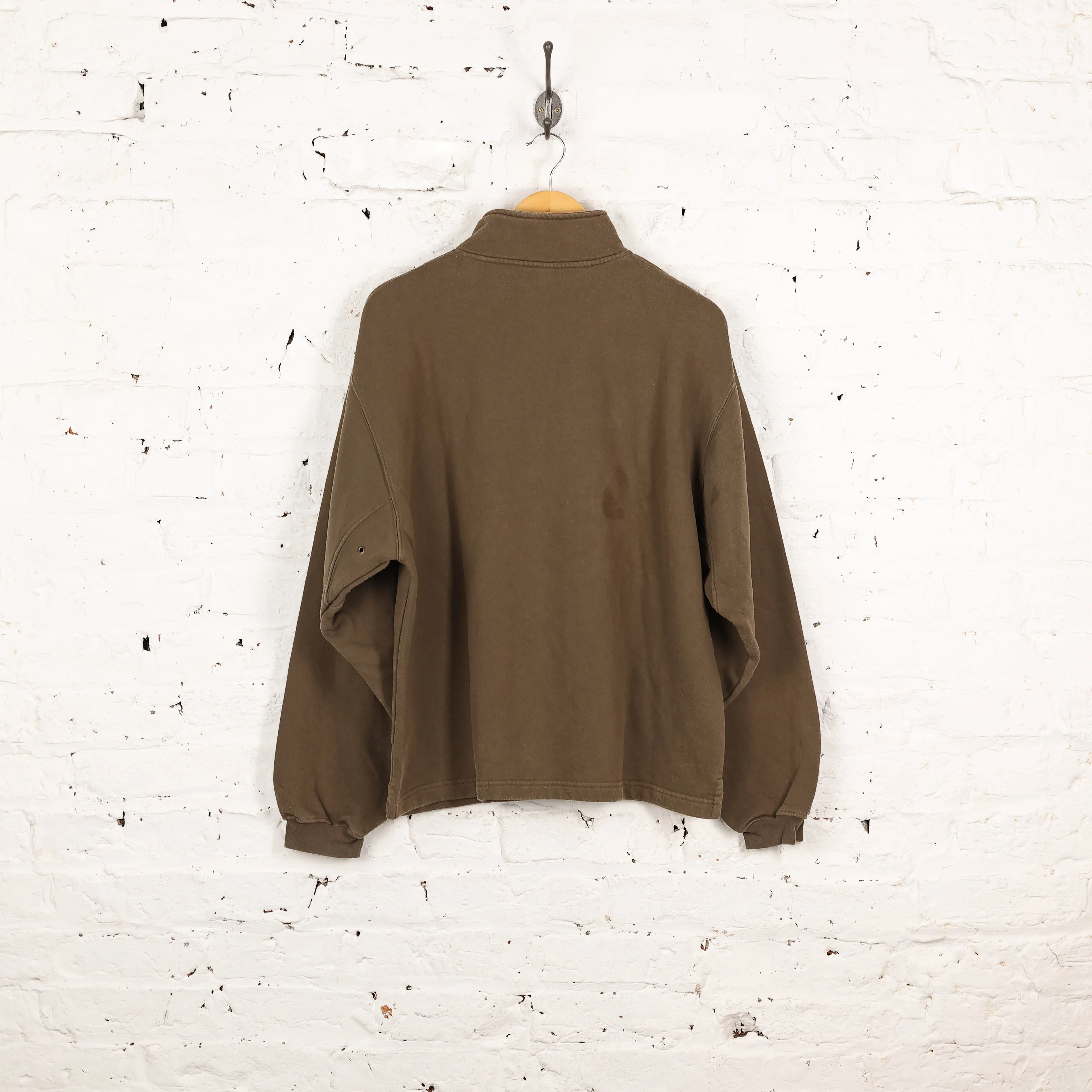 Timberland Weathergear 1/4 Zip Sweatshirt - Green - L