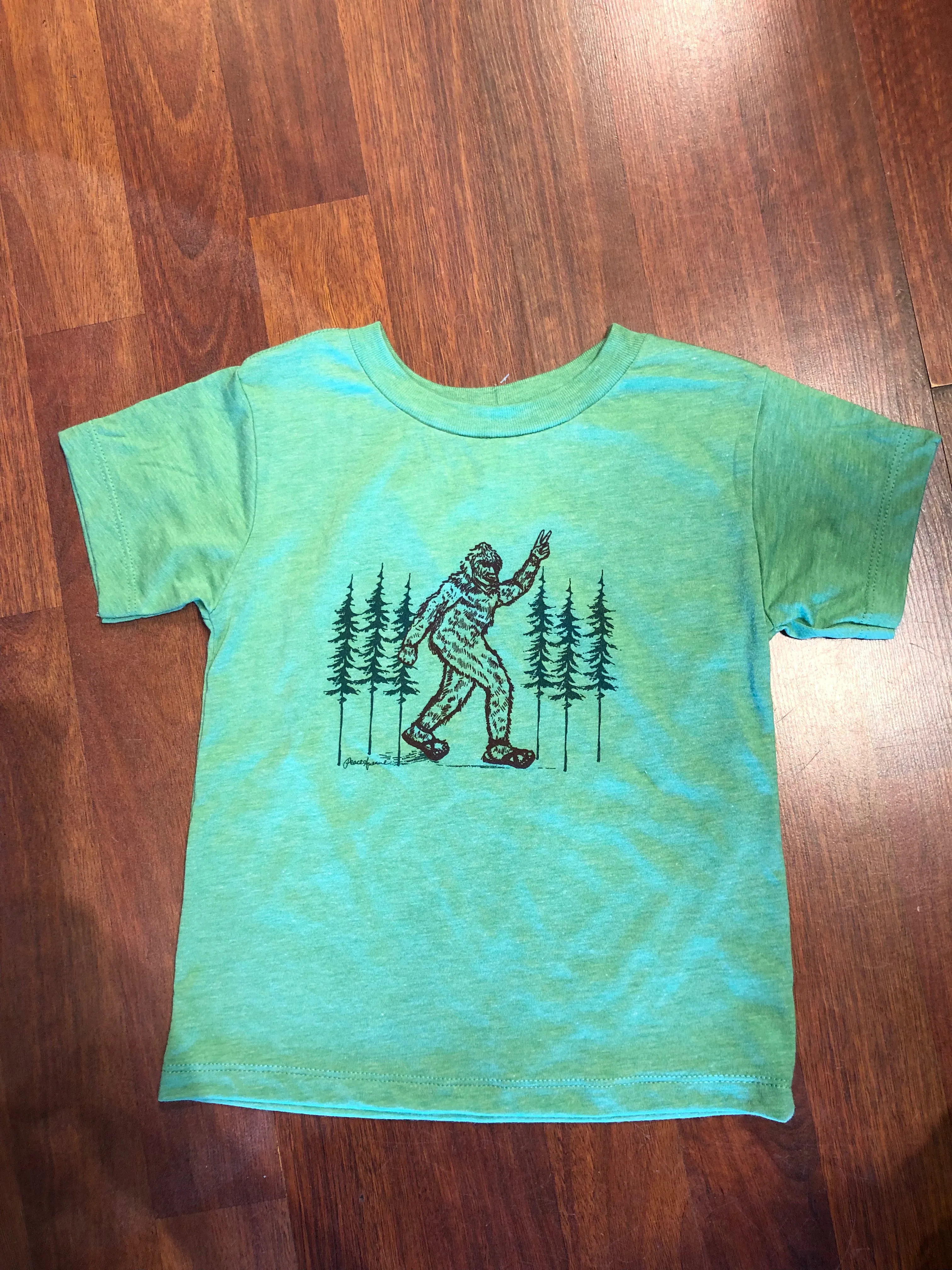 Toddler - Bigfoot Giving a Peace Sign