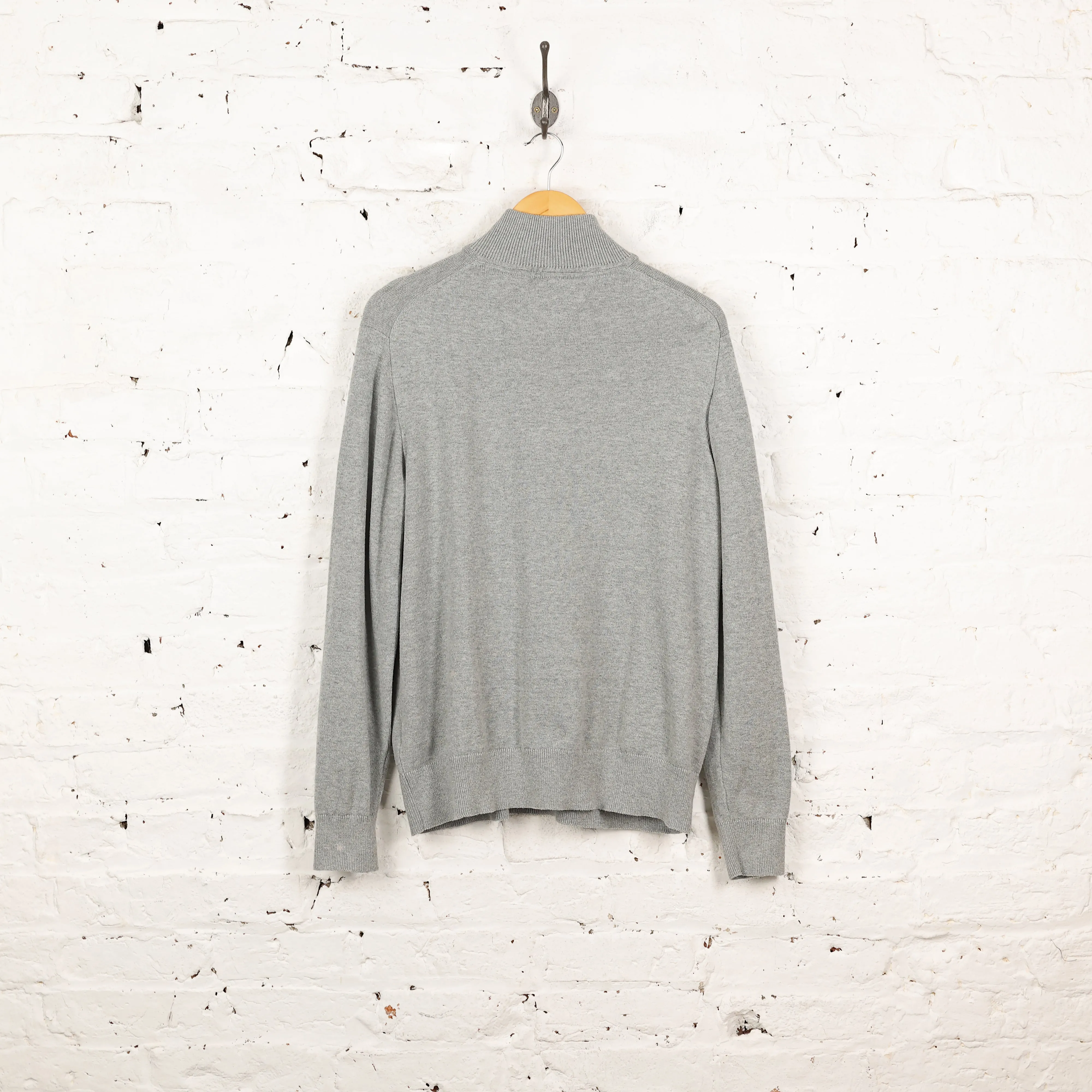 Tommy Hilfiger 1/4 Zip Sweatshirt - Grey - XL