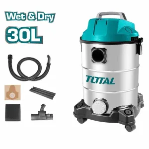 Total Wet & Dry Vacuum Cleaner 30 Liters 1300W - TVC13301