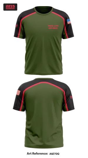 Trail Life Troop MO-2215 Core Men's SS Performance Tee - a9Z7dq