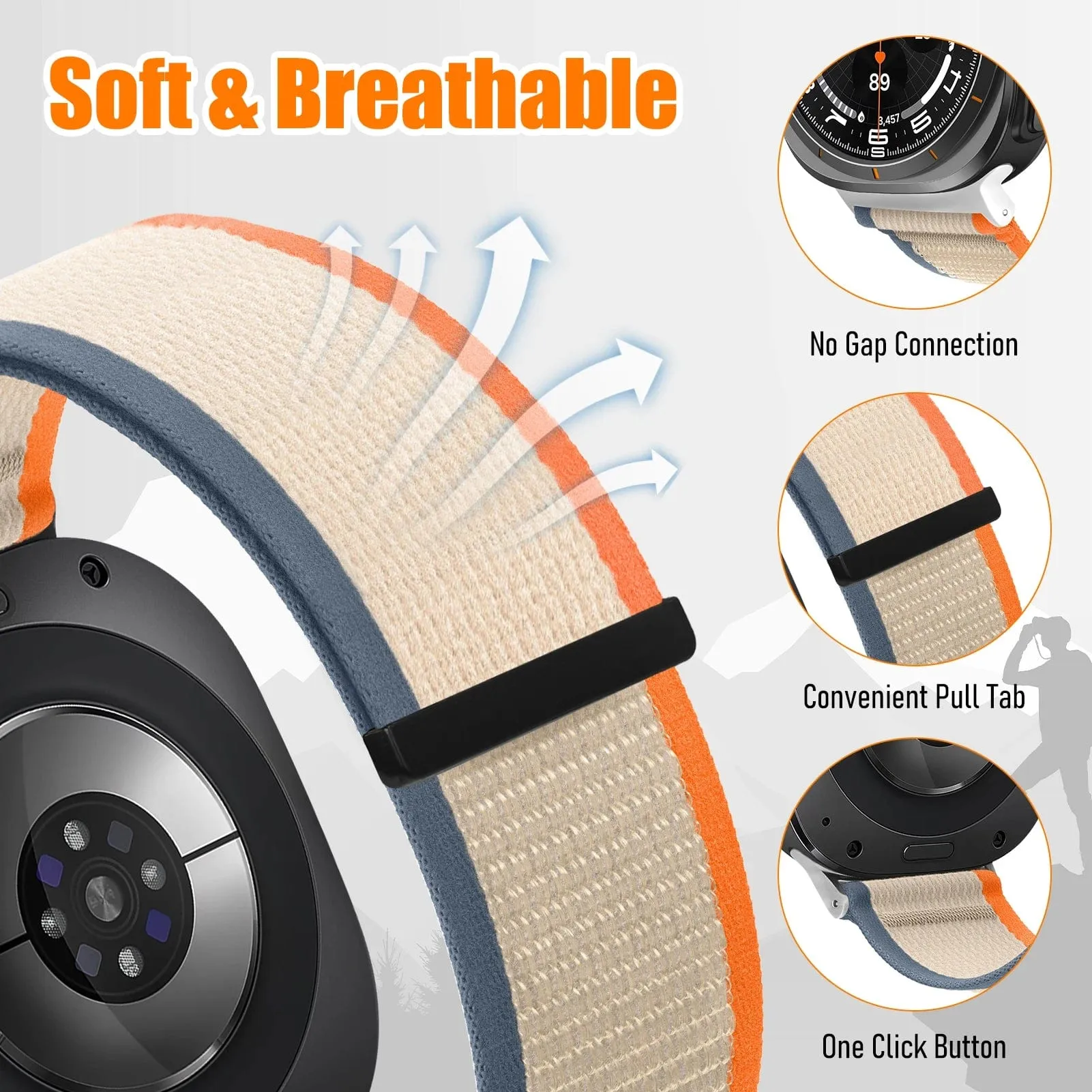 Trail Loop Watch Band For Samsung Watch 7 Ultra