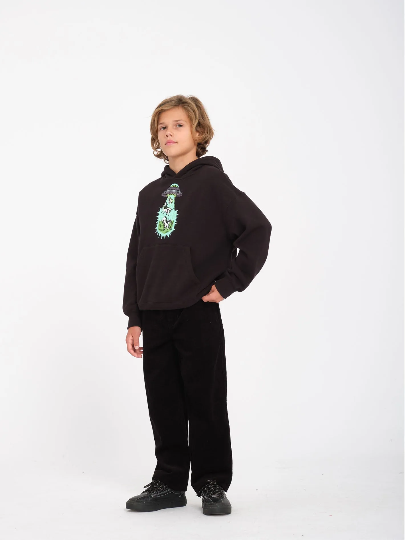 Udder Space Hoodie - Black  - (KINDER)