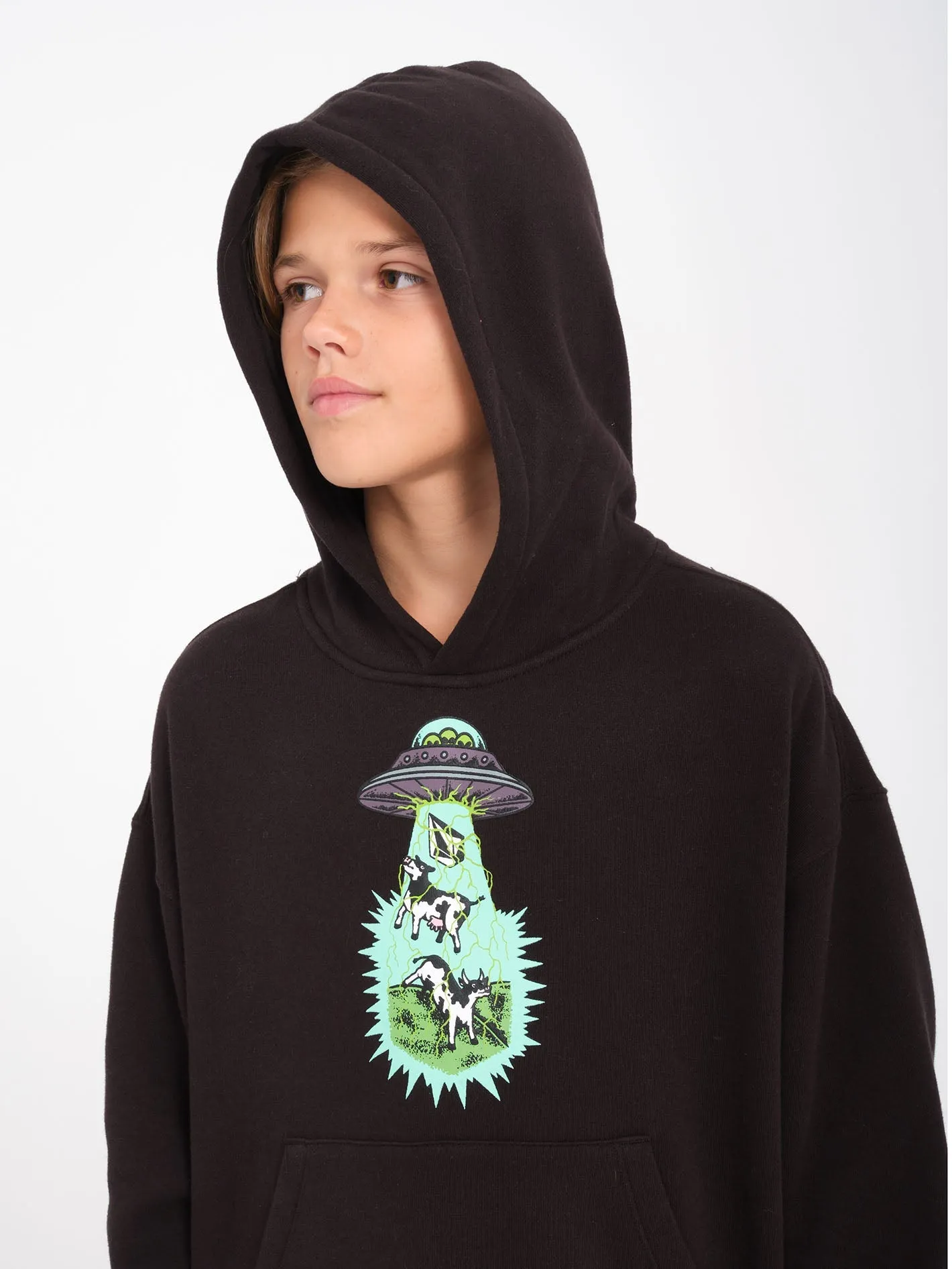 Udder Space Hoodie - Black  - (KINDER)