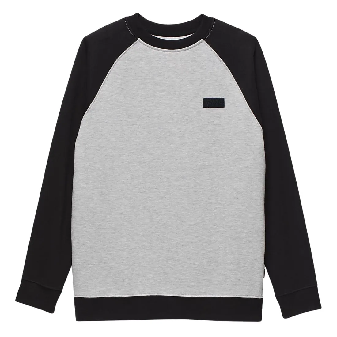 Vans Boys Core Basic Raglan Crew - Black/Cement Heather