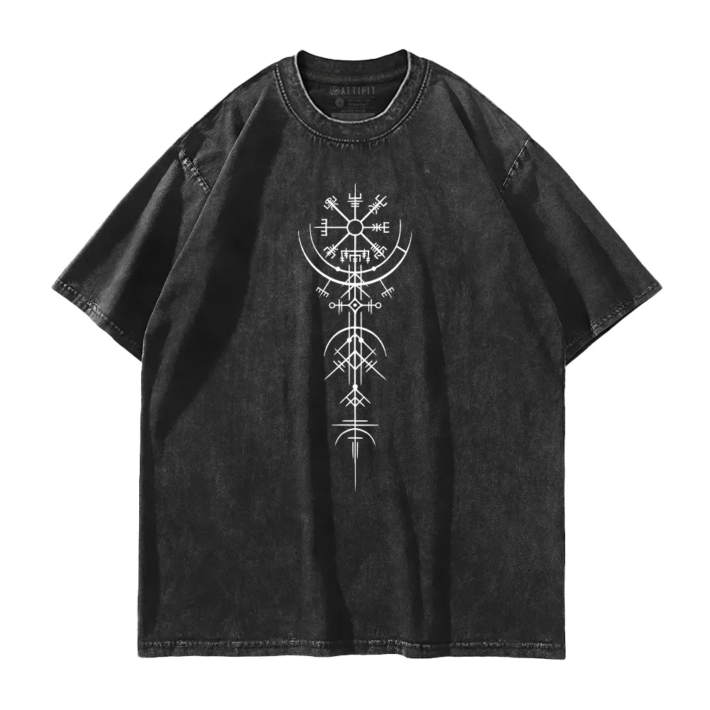 Viking Compass Washed T-Shirt