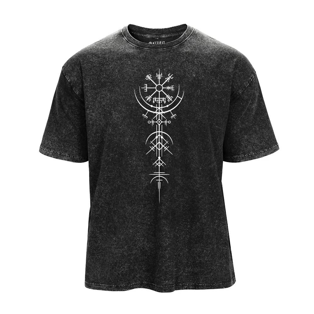 Viking Compass Washed T-Shirt