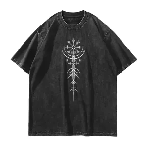 Viking Compass Washed T-Shirt