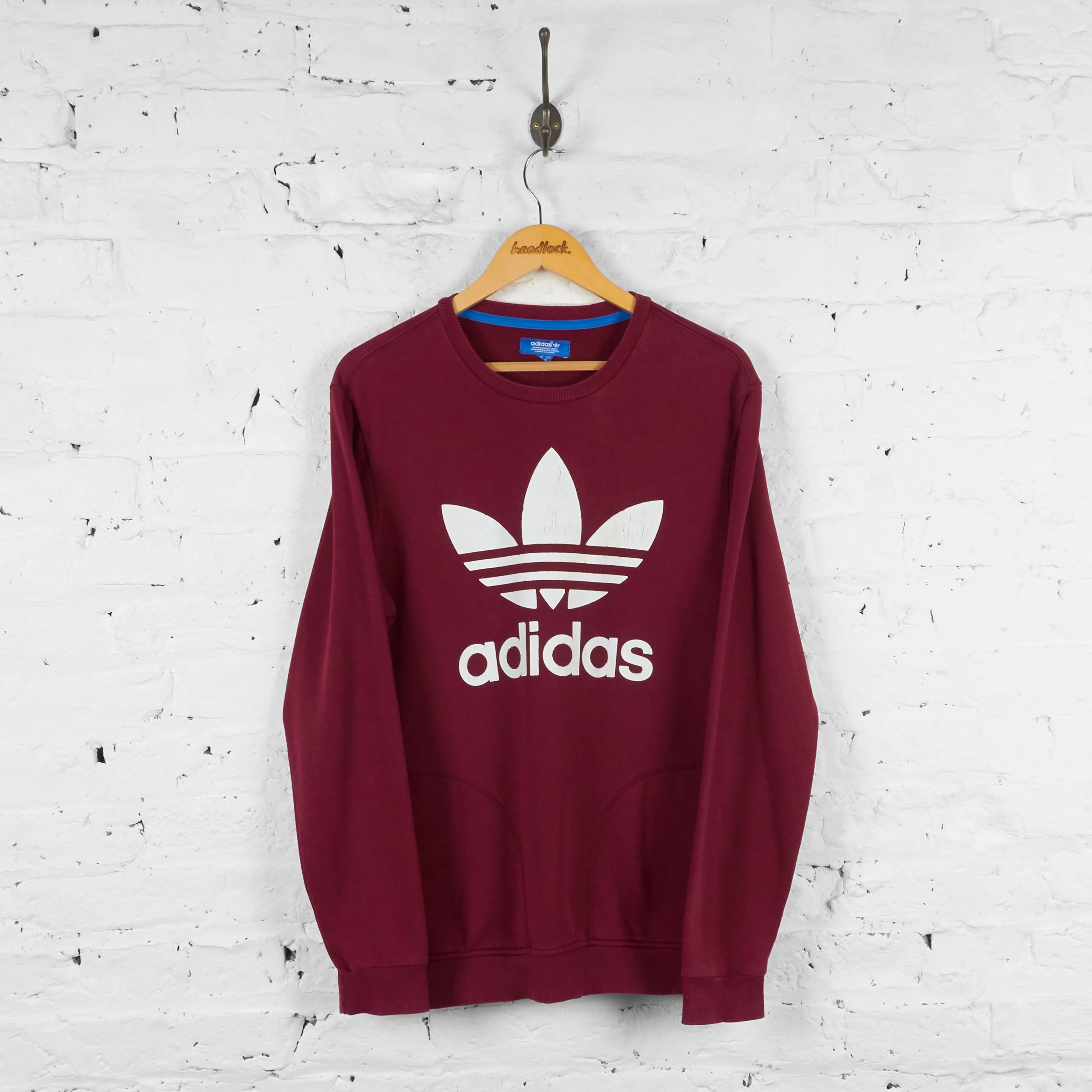 Vintage Adidas Sweatshirt - Burgundy - M
