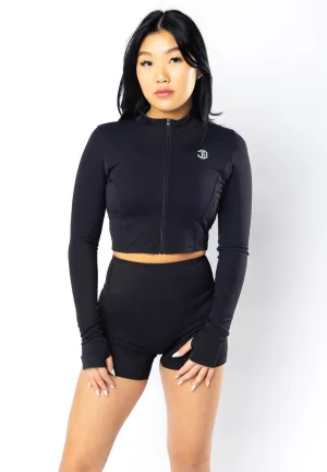 Vital Black Zip Up Jacket
