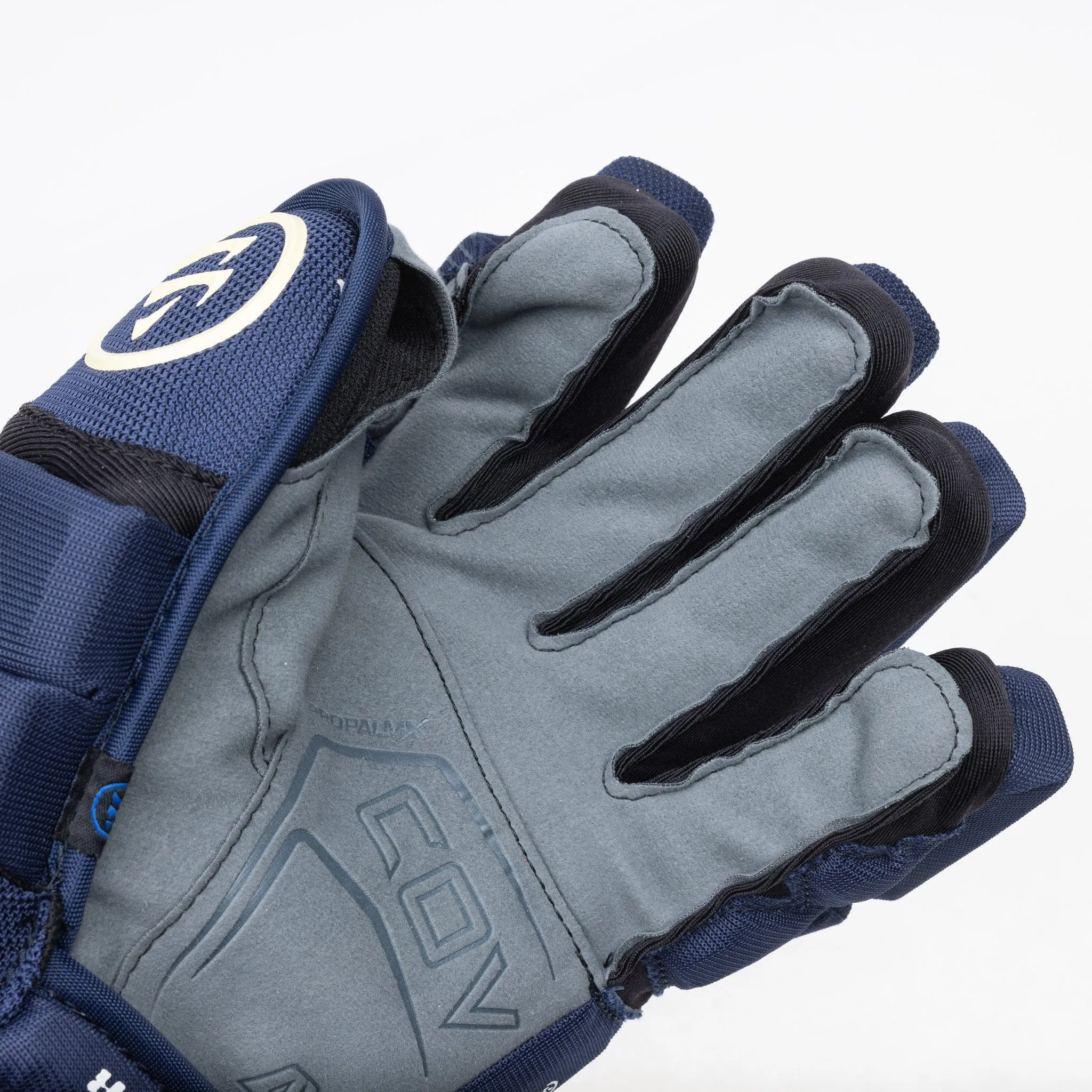 Warrior QR6 Pro Stock Senior Hockey Glove - Columbus Blue Jackets