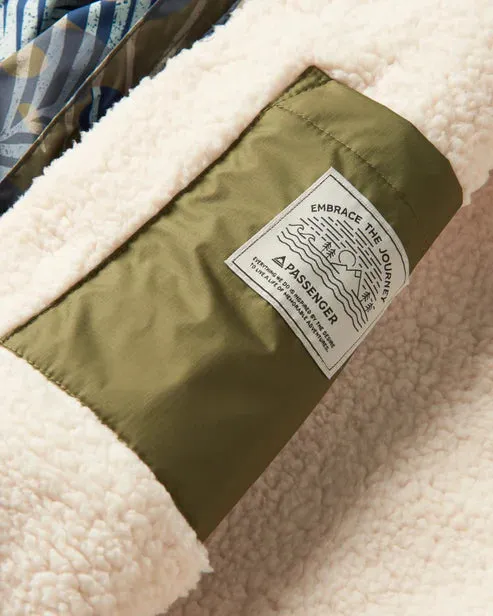 Waves Recycled Sherpa Lined Changing Robe