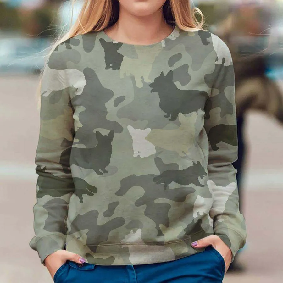 Welsh Corgi - Camo - Premium Sweatshirt