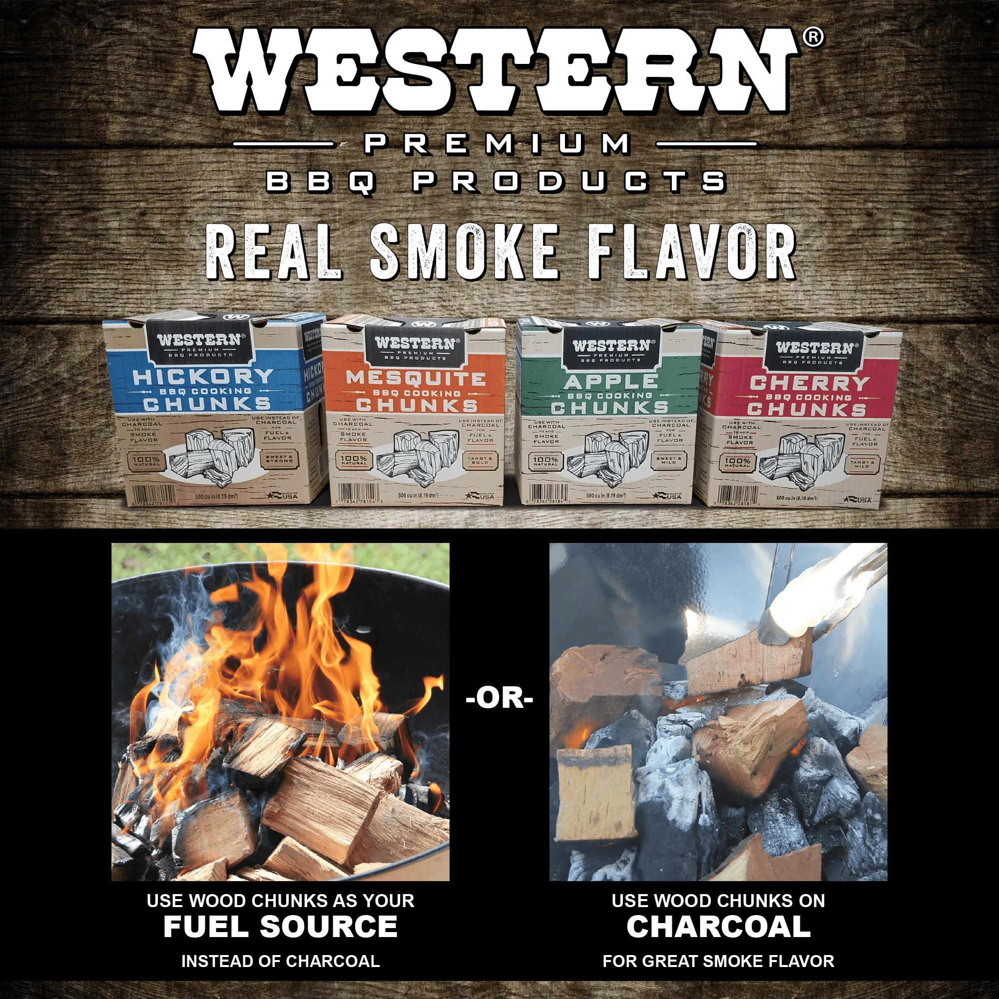 Western 500 CU in Mesquite Chunk Box CS