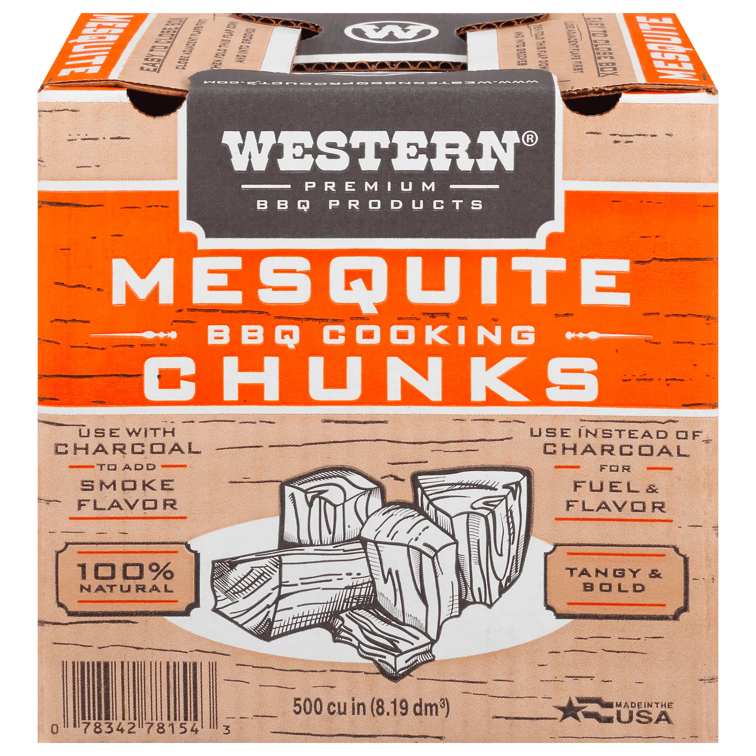 Western 500 CU in Mesquite Chunk Box CS