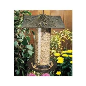 Whitehall Oakleaf Bird Tube Feeder - Oil Rubbed Bronze - 12 inch