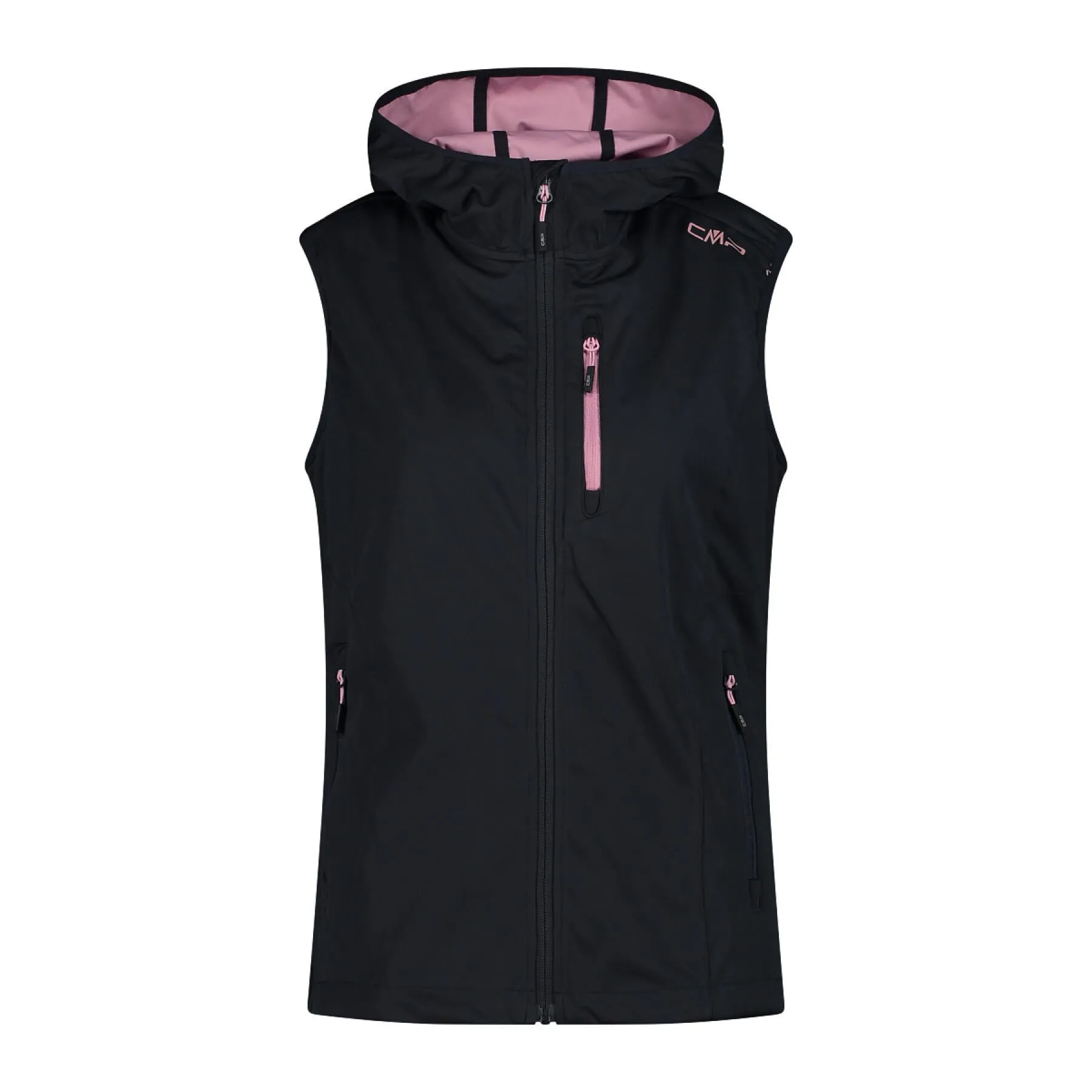 WOMAN VEST FIX HOOD