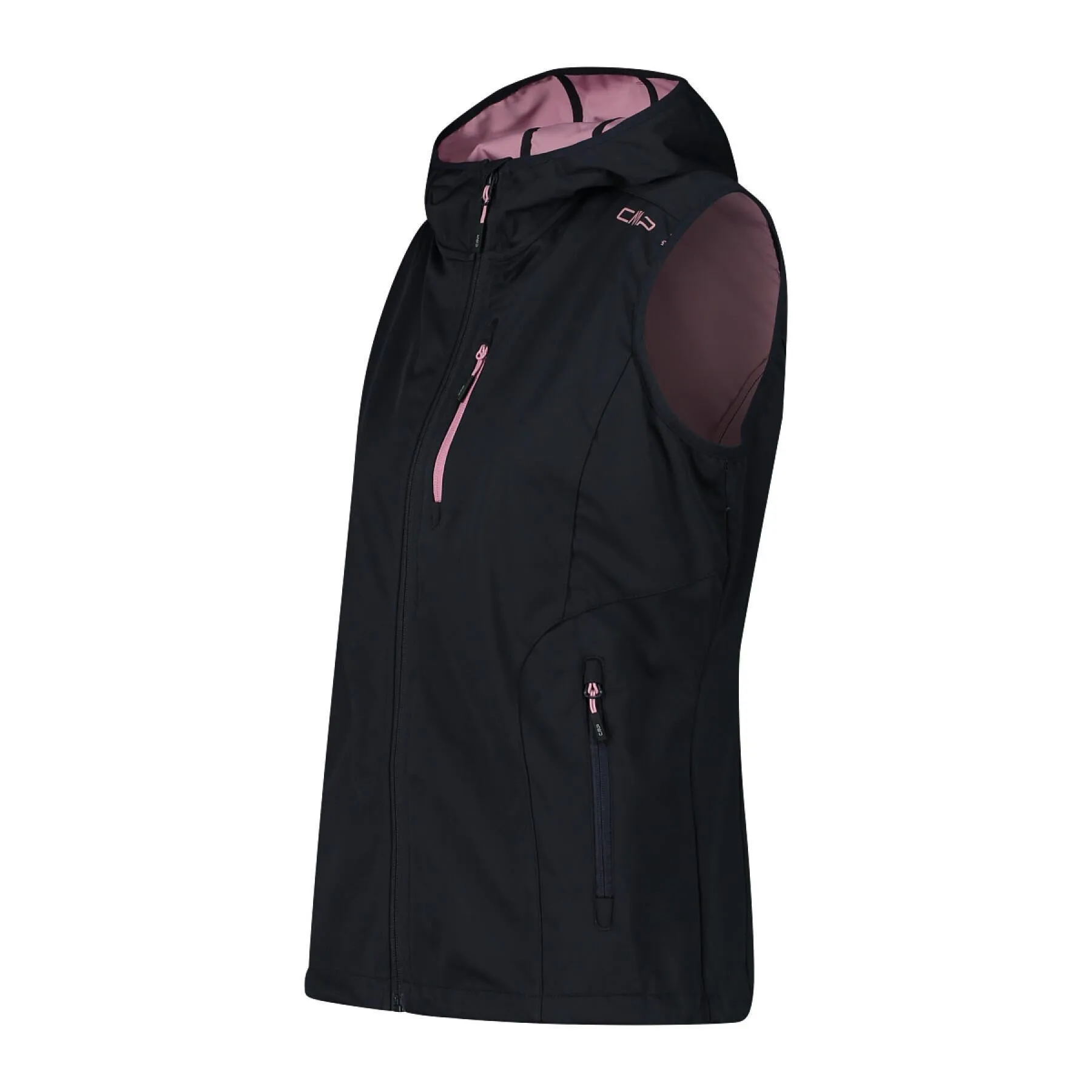 WOMAN VEST FIX HOOD