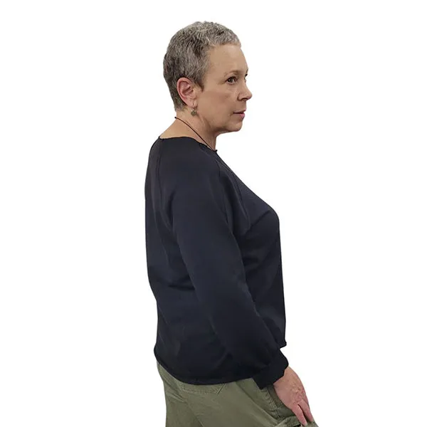 WOMEN'S SCRAP SWEATSHIRTS FRENCH TERRY BLACK