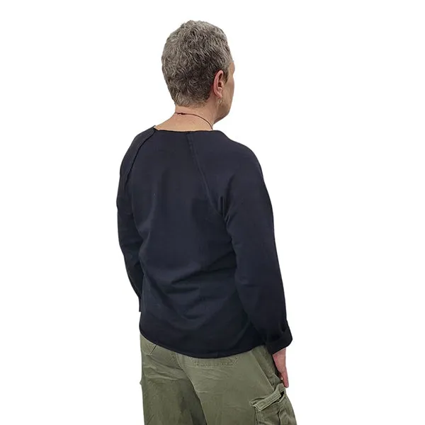 WOMEN'S SCRAP SWEATSHIRTS FRENCH TERRY BLACK