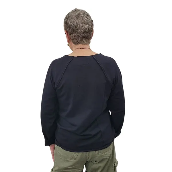 WOMEN'S SCRAP SWEATSHIRTS FRENCH TERRY BLACK