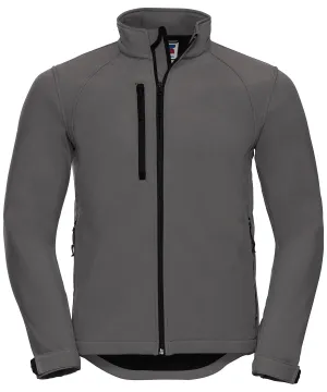 WORKWEAR SAMPLE SALE 2024 - J140M Russell Softshell Unisex Jacket - Titanium - Size Medium