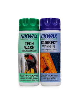 Zestaw pielęgnacyjny NIKWAX Twin Pack: Tech Wash & TX.Direct Wash-In