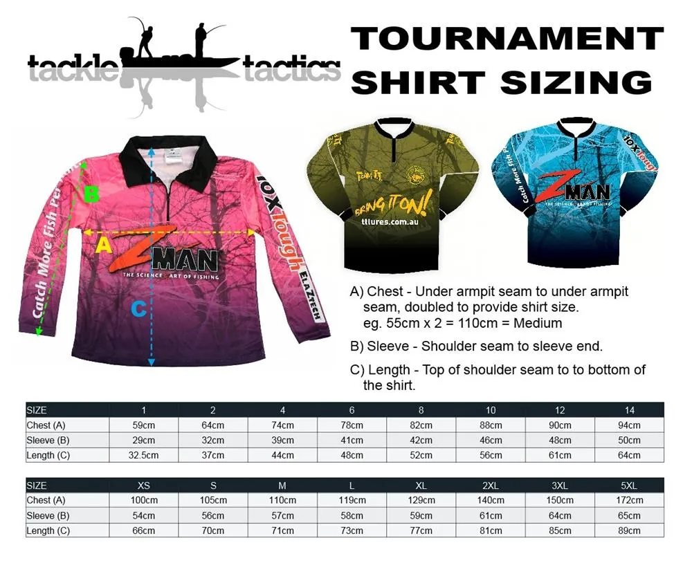 Zman Kids Fishing Sun Shirt | Zman Tournament Kids Shirt